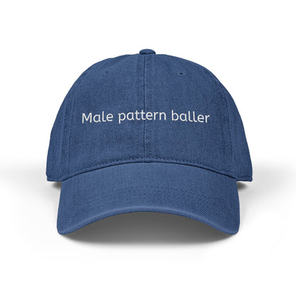 Dad Hat — "Male pattern baller" Embroidered Casual Cap