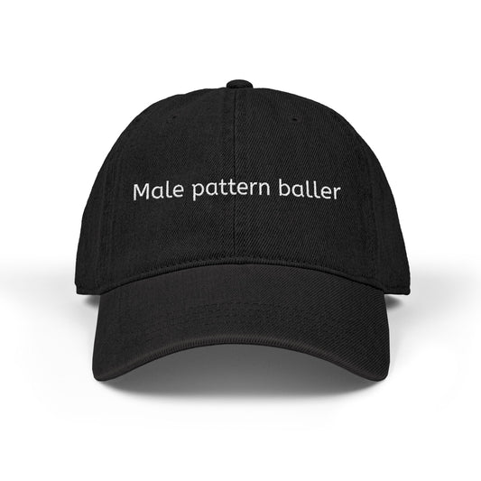 Dad Hat — "Male pattern baller" Embroidered Casual Cap